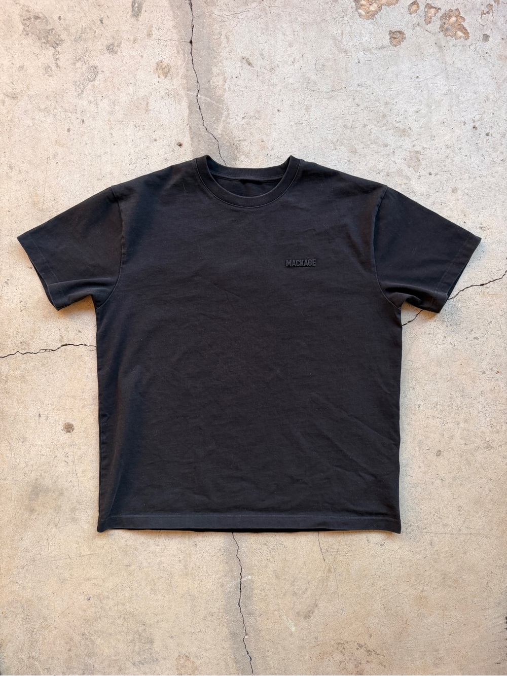 Mackage Men's Black Short Sleeve Crewneck T-Shirt